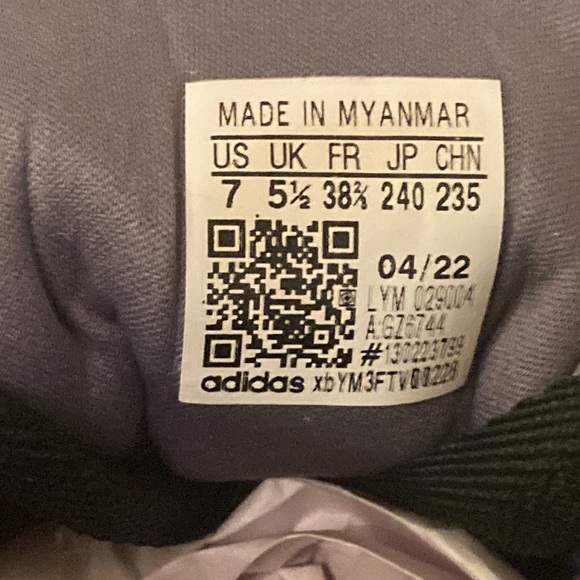 Adidas Edge Lux bounce size 7 black grey pink - Picture 4 of 9